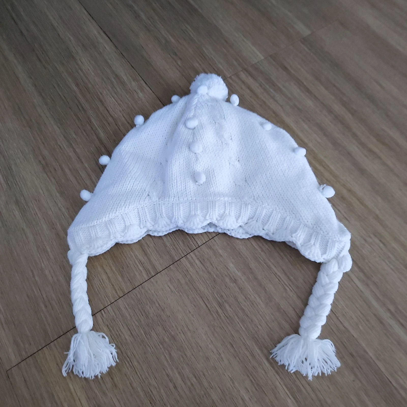 ☁️ Babymuts met pompons Kitchoun - Maat 47 – photo 4